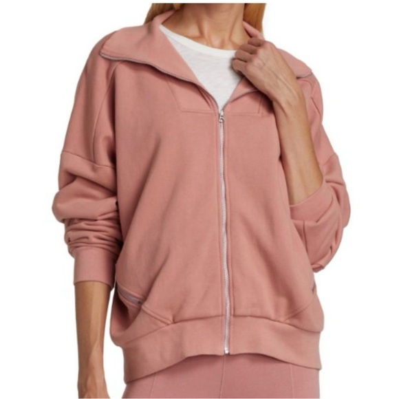 rag & bone Jackets & Blazers - NWT! rag & bone City Organic Cotton Zip Jacket  Mauve Size Medium